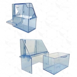 Comedero con cajón extraíble Azul – Idia